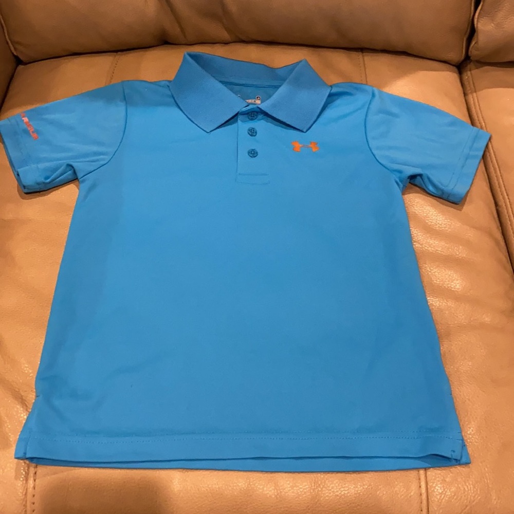 Boys Under Armour Collared Dry Fit Shirt